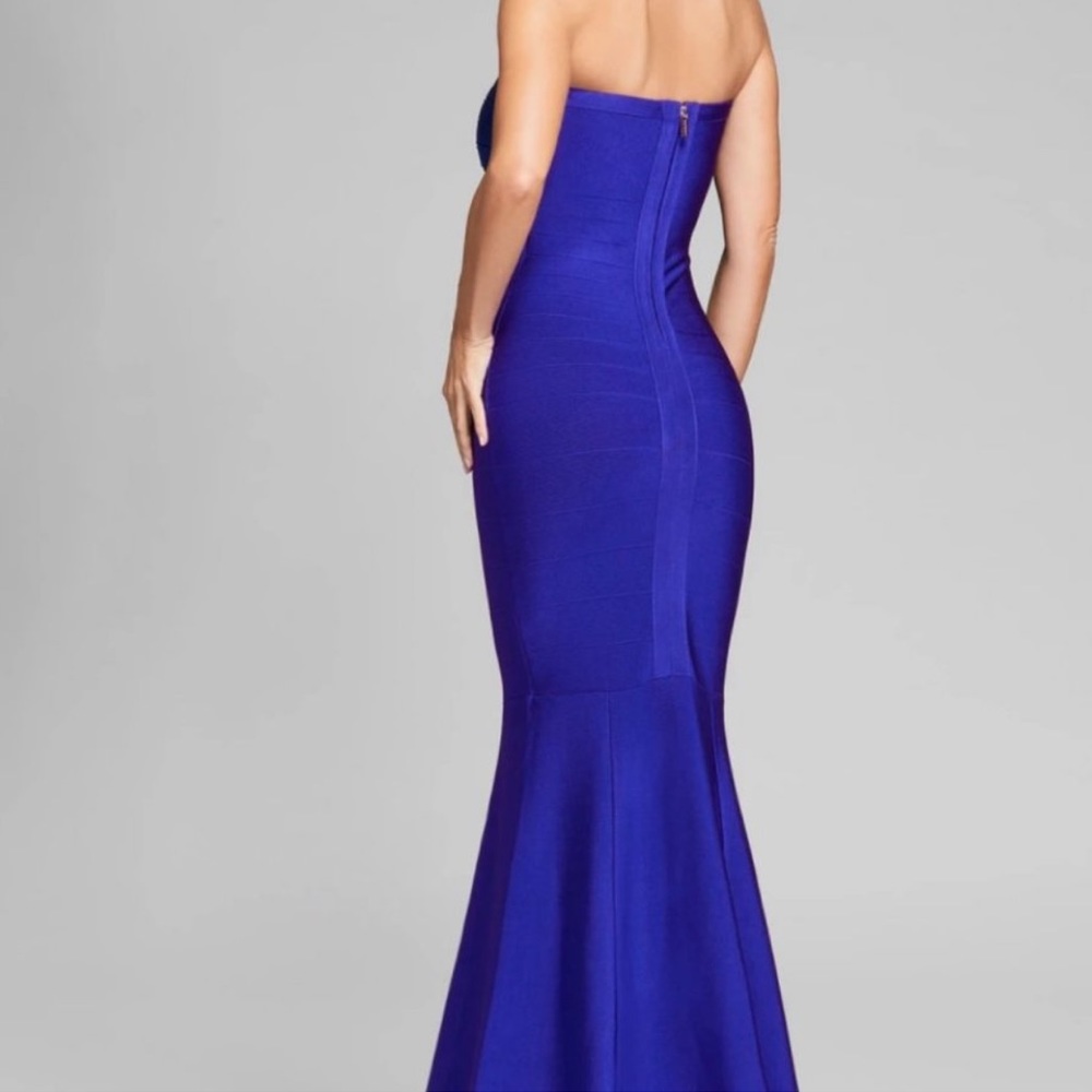 New Marciano With Love BANDAGE Long Gown Baby Blue Bodycon M - Picture 15 of 15